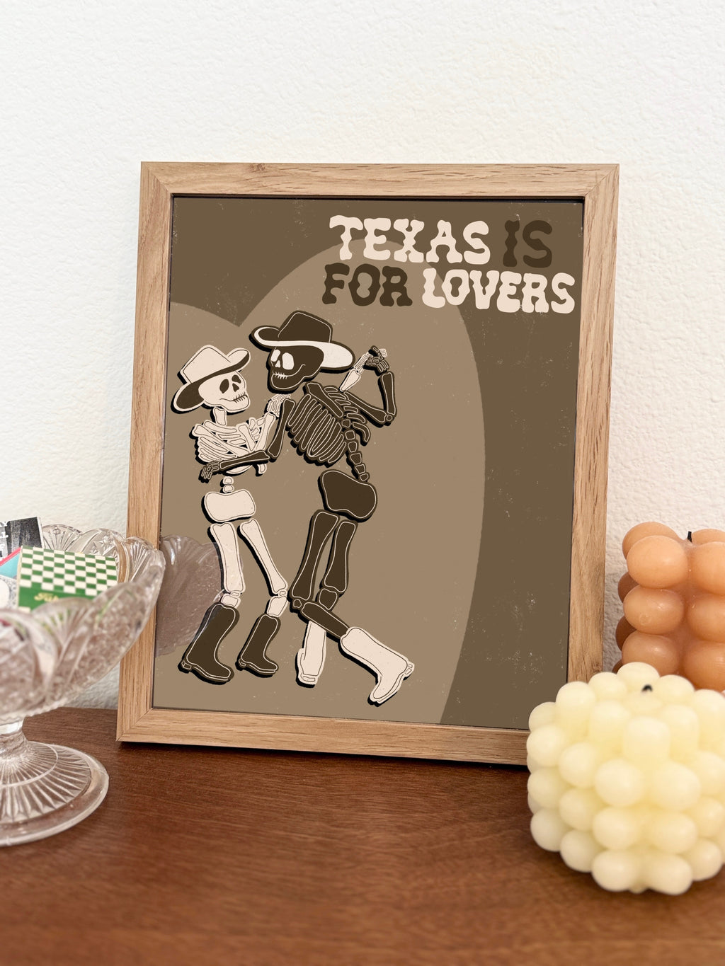 Texas Is For Lovers - 8x10 Art Print